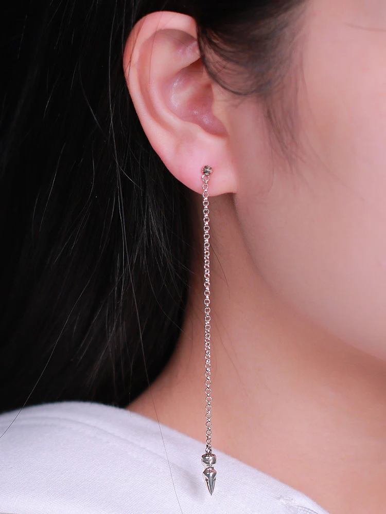 CHROME HEARTS SPIKE DROP EARRING