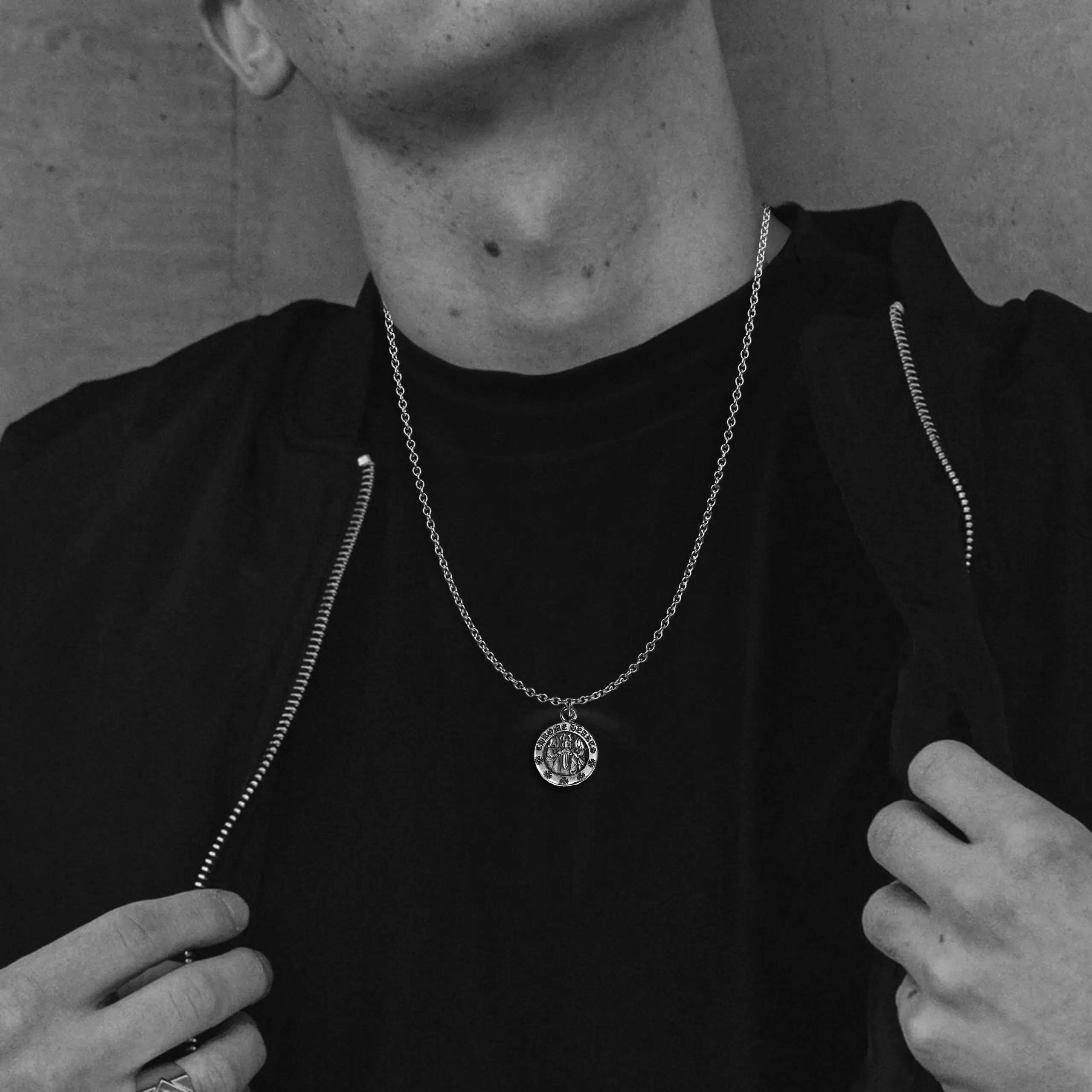 ROUND ANGEL MEDALLION CHARM