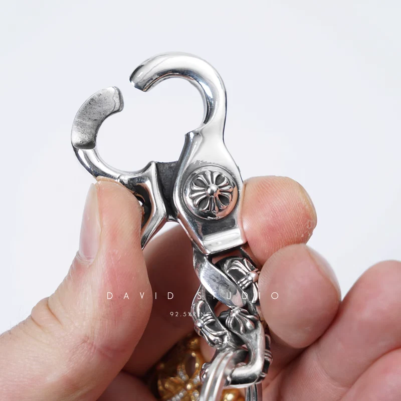 CHROME HEARTS FANCY LINK KEY RING CHAIN