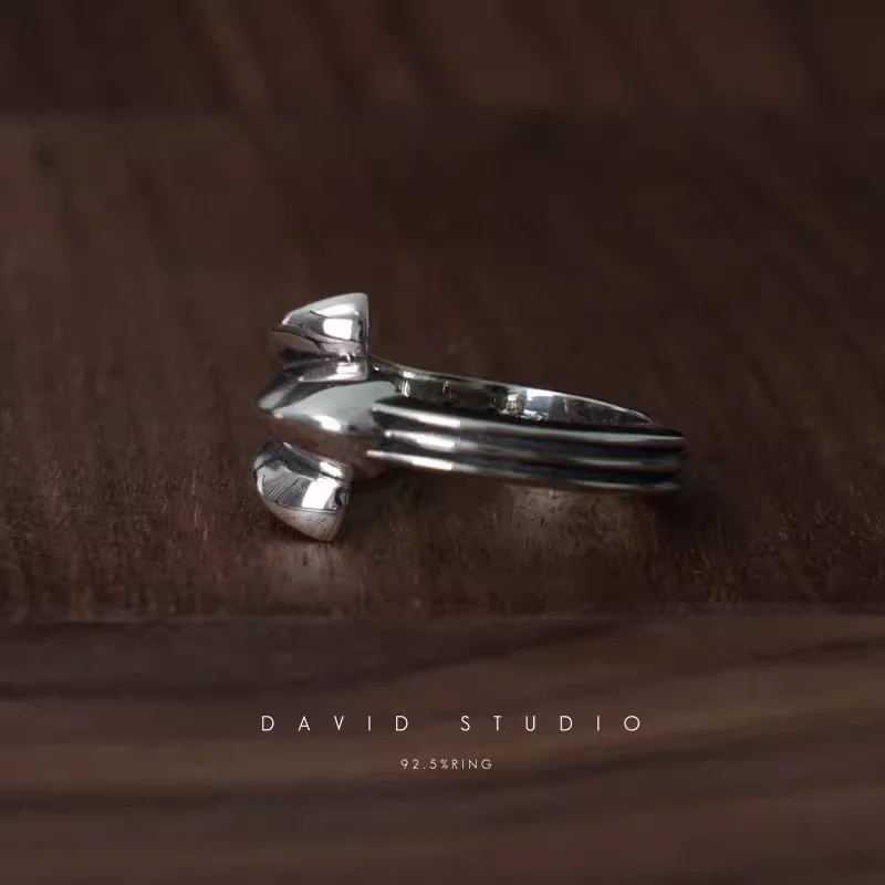 CHROME HEARTS 720 HALF CROSS TAIL RING