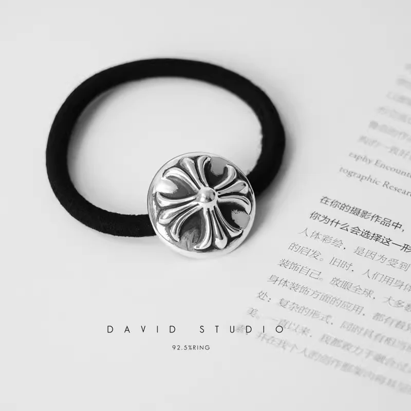 CHROME HEARTS CROSS BALL HAIR TIE