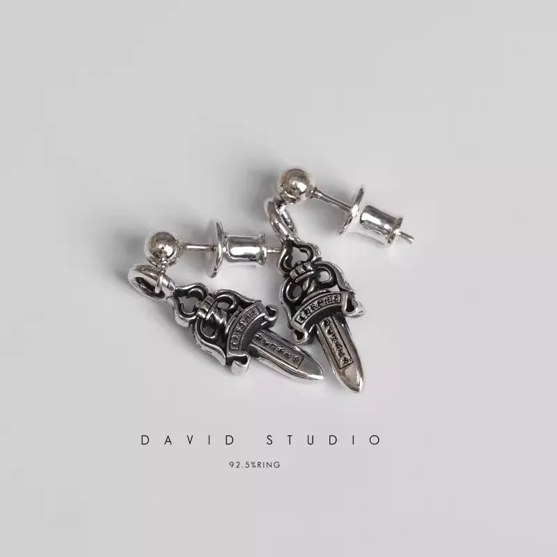 CHROME HEARTS DAGGER DROP EARRING