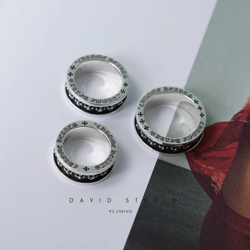 CHROME HEARTS TINY CH PLUS SPINNER RING