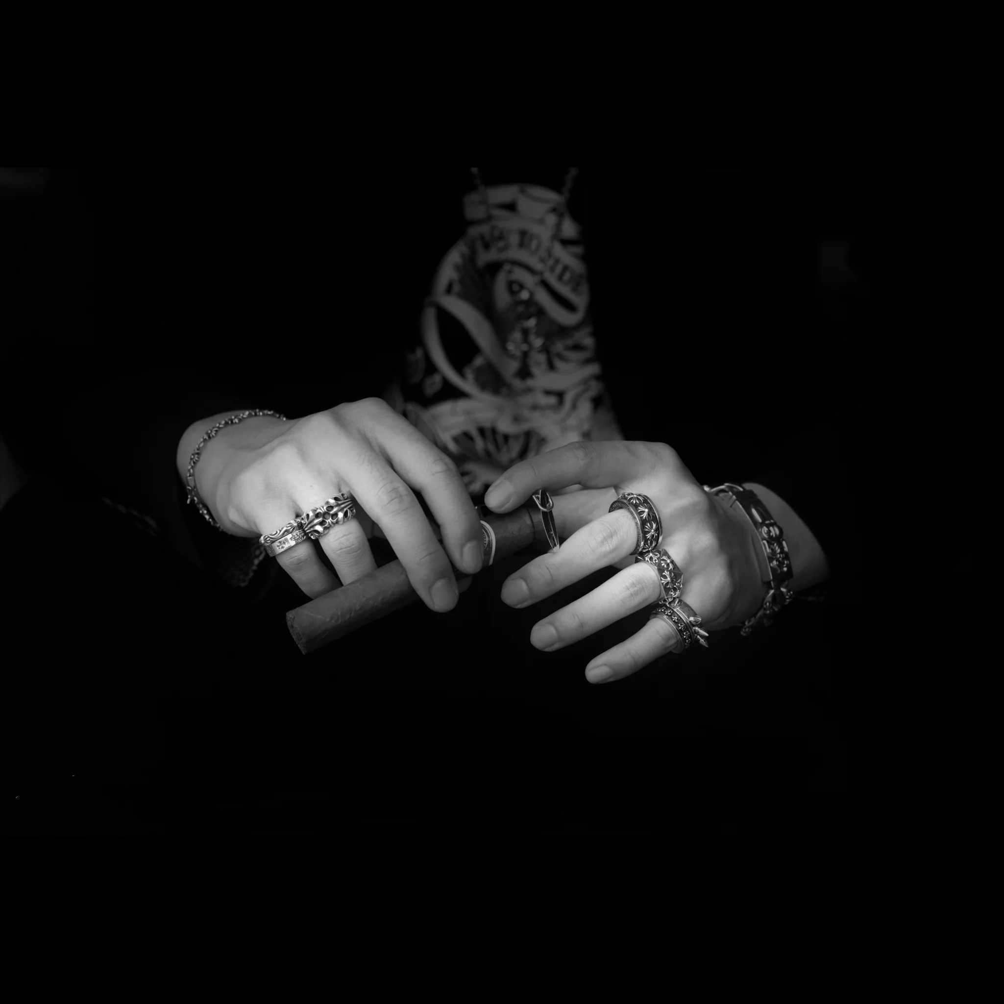CHROME HEARTS TRIPLE SPIKE RING
