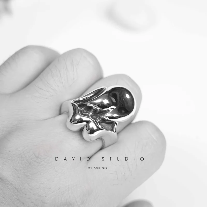 CHROME HEARTS LARGE ROLLING STONES TONGUE RING