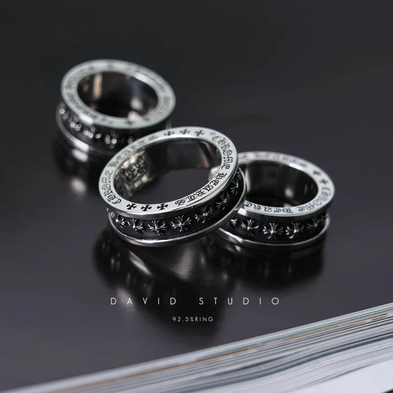 CHROME HEARTS TINY CH PLUS SPINNER RING