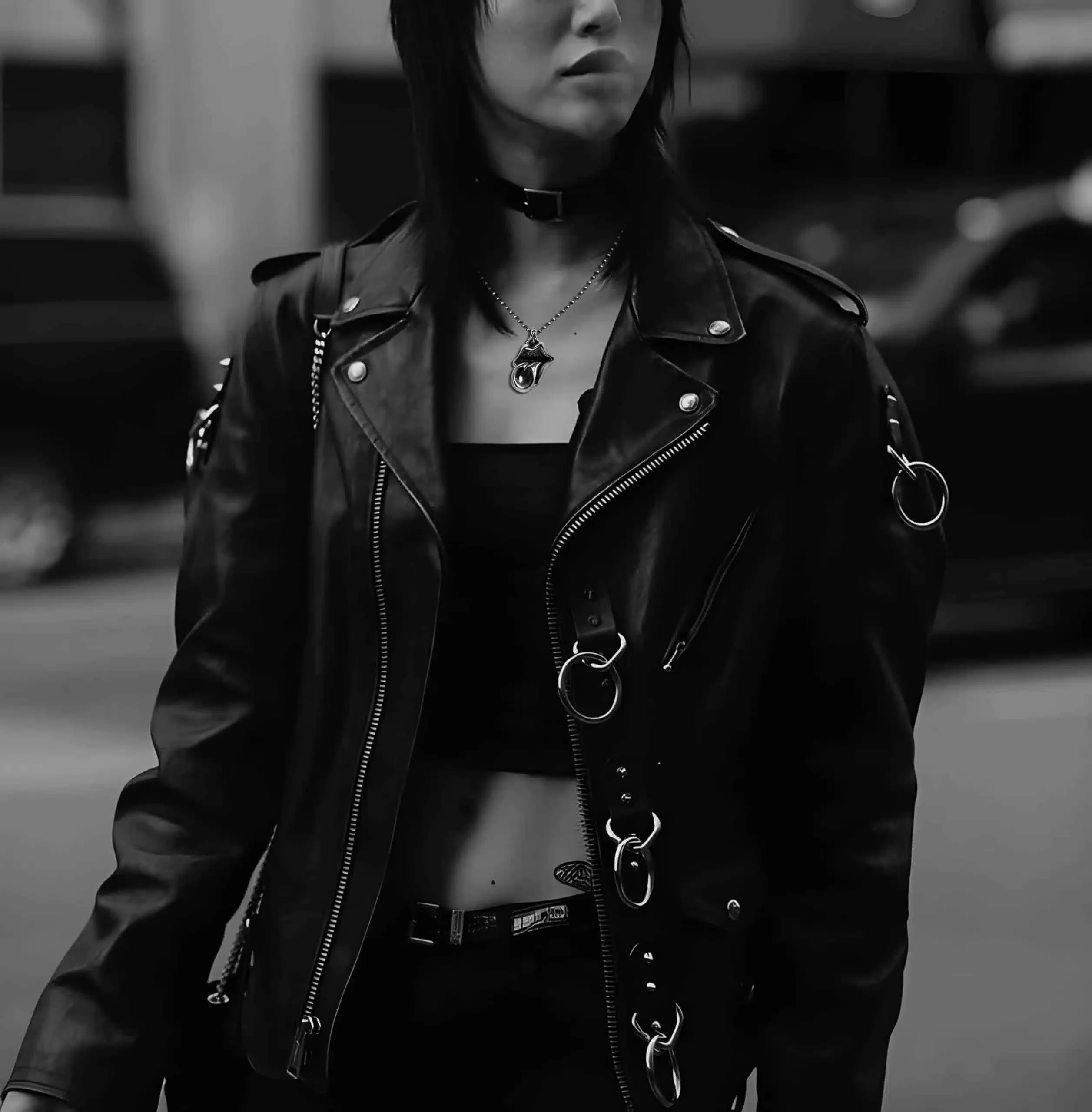 ROLLING STONES LIP & TONGUE PENDANT – BALL CHAIN