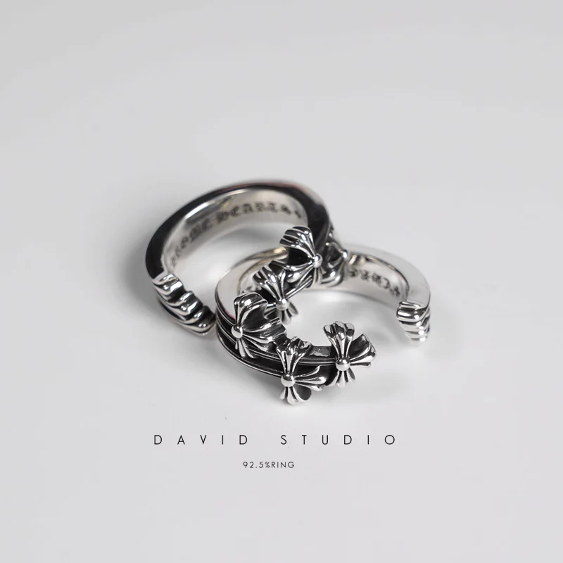 CHROME HEARTS CEMETERY HOOP RING