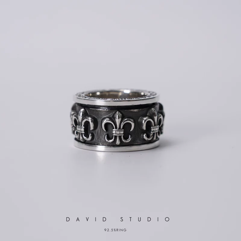 CHROME HEARTS BS FLEUR SPINNER RING