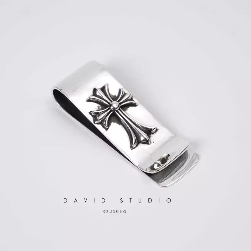 CHROME HEARTS DOUBLE CROSS MONEY CLIP