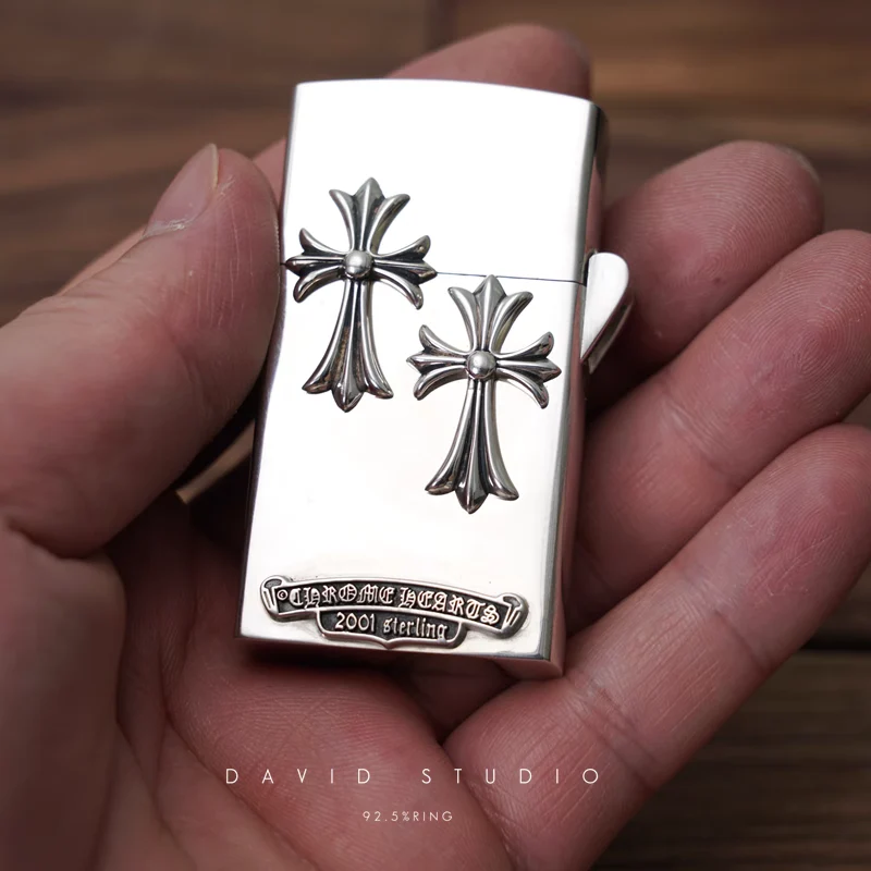 CHROME HEARTS DUBBLE CROSS ZIPPO LIGHTER