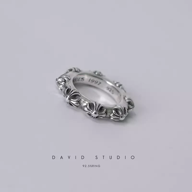 CHROME HEARTS CROSS BAND RING