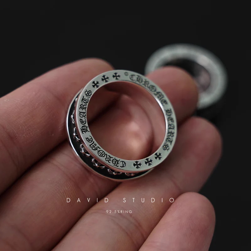 CHROME HEARTS TINY CH PLUS SPINNER RING