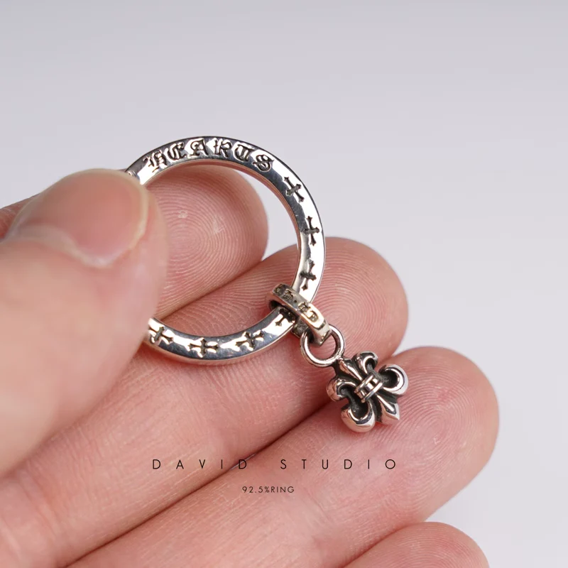 CHROME HEARTS STACK BS FLEUR RING