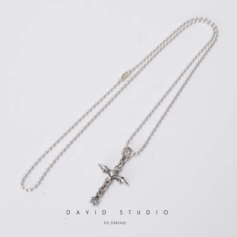 ROLY CROSS PENDANT – BALL CHAIN