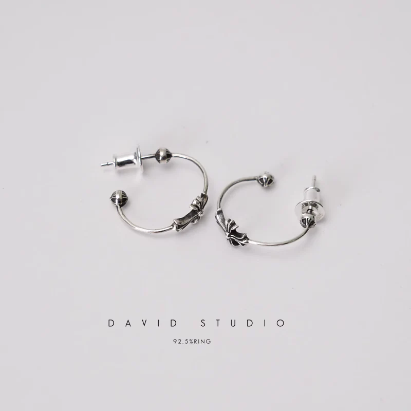 CHROME HEARTS SKINNY BANGLE BABYFAT EARRING