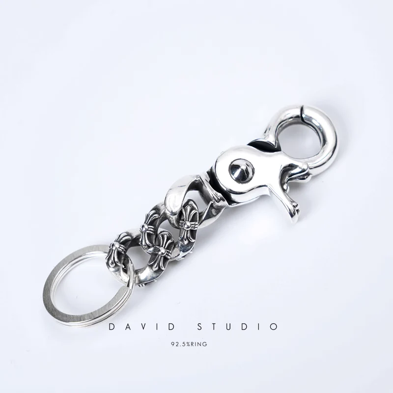 CHROME HEARTS FANCY LINK KEY RING CHAIN