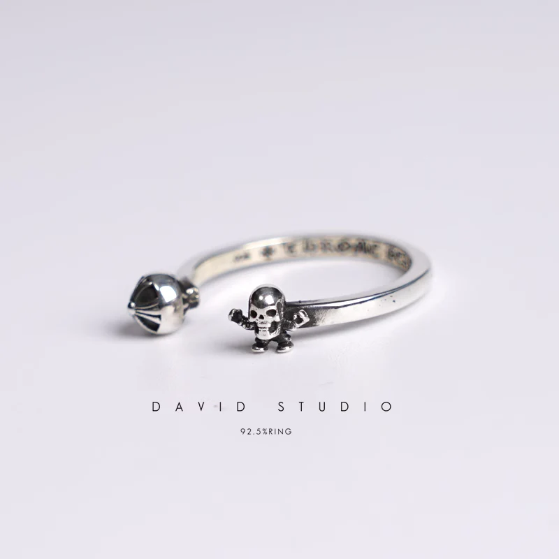 CHROME HEARTS FOTI HARRIS TEETER CROSSBALL RING
