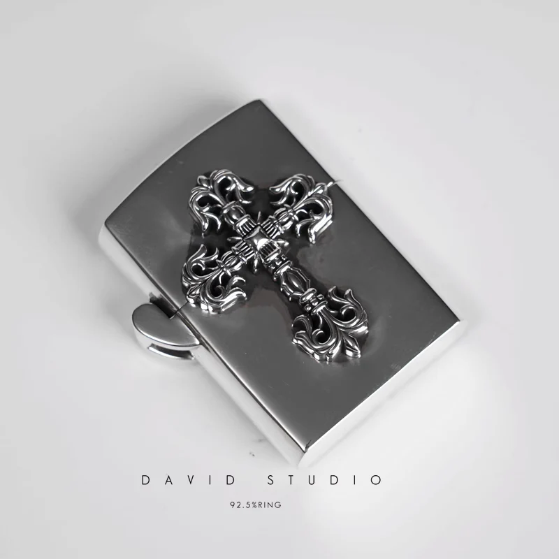 CHROME HEARTS FILIGREE CROSS ZIPPO LIGHTER