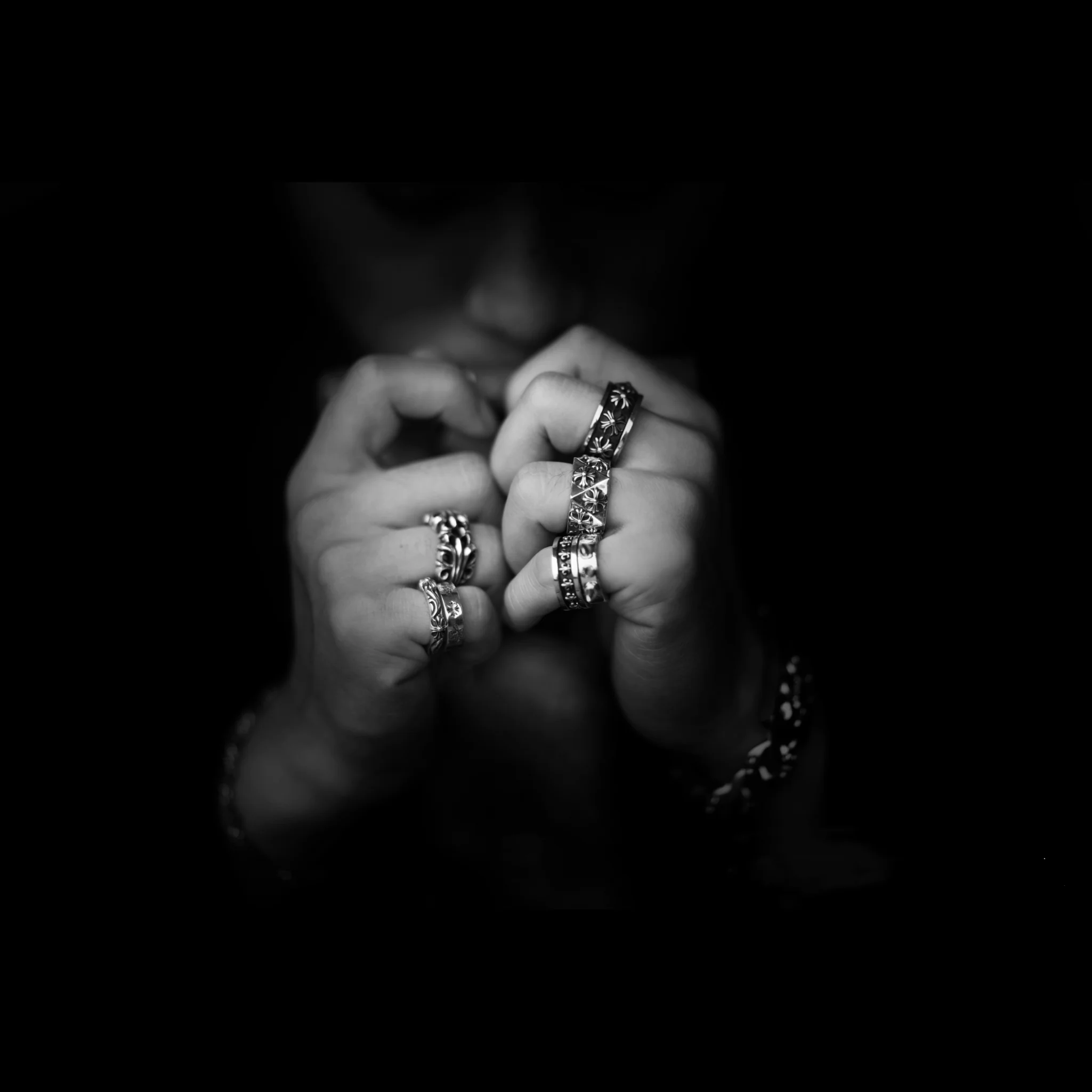 CHROME HEARTS CHX SPINNER RING