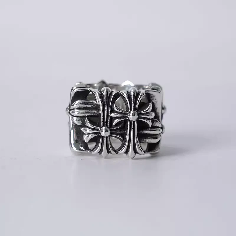 CHROME HEARTS SQUARE CEMETERY RING