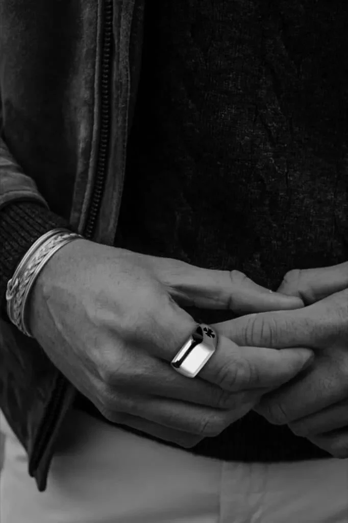 CHROME HEARTS BIG PJ CROSS RING