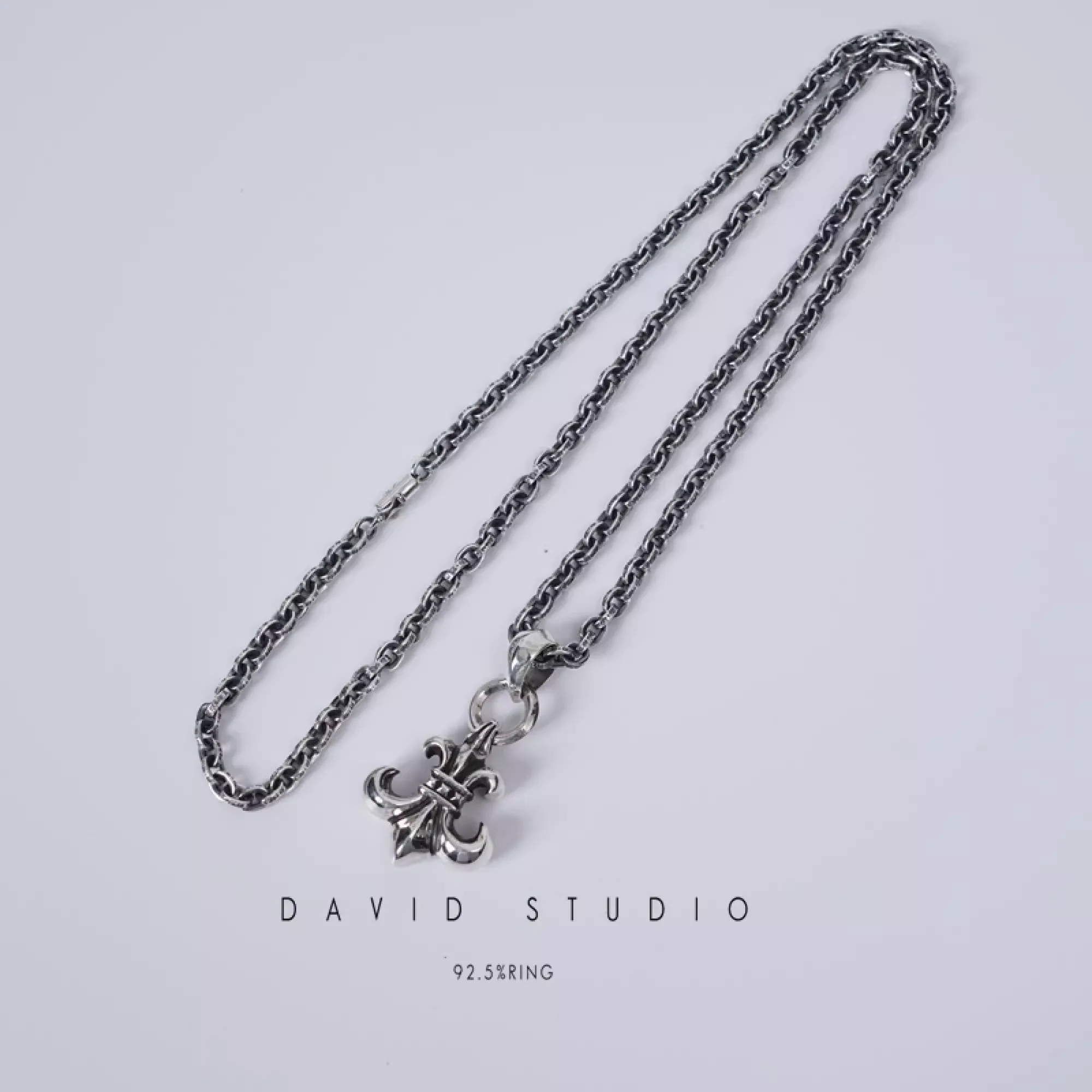 BS FLEUR PENDANT WITH BAIL – PAPER CHAIN