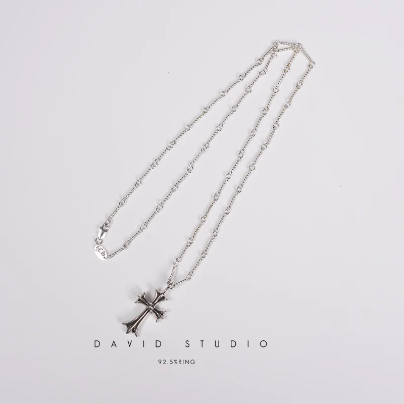 SMALL CROSS CHARM – TWIST CHAIN