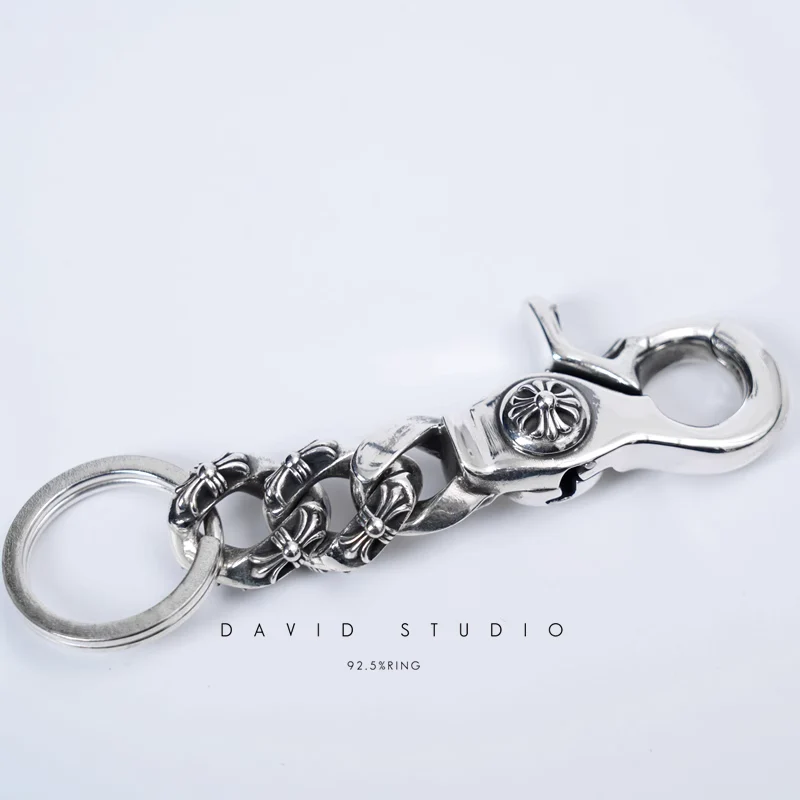 CHROME HEARTS FANCY LINK KEY RING CHAIN