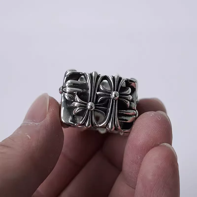 CHROME HEARTS SQUARE CEMETERY RING