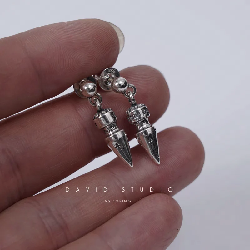 CHROME HEARTS SPIKE EARRING