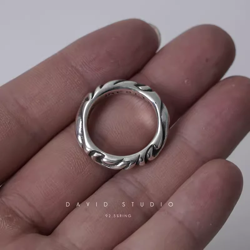CHROME HEARTS SCROLL BAND RING