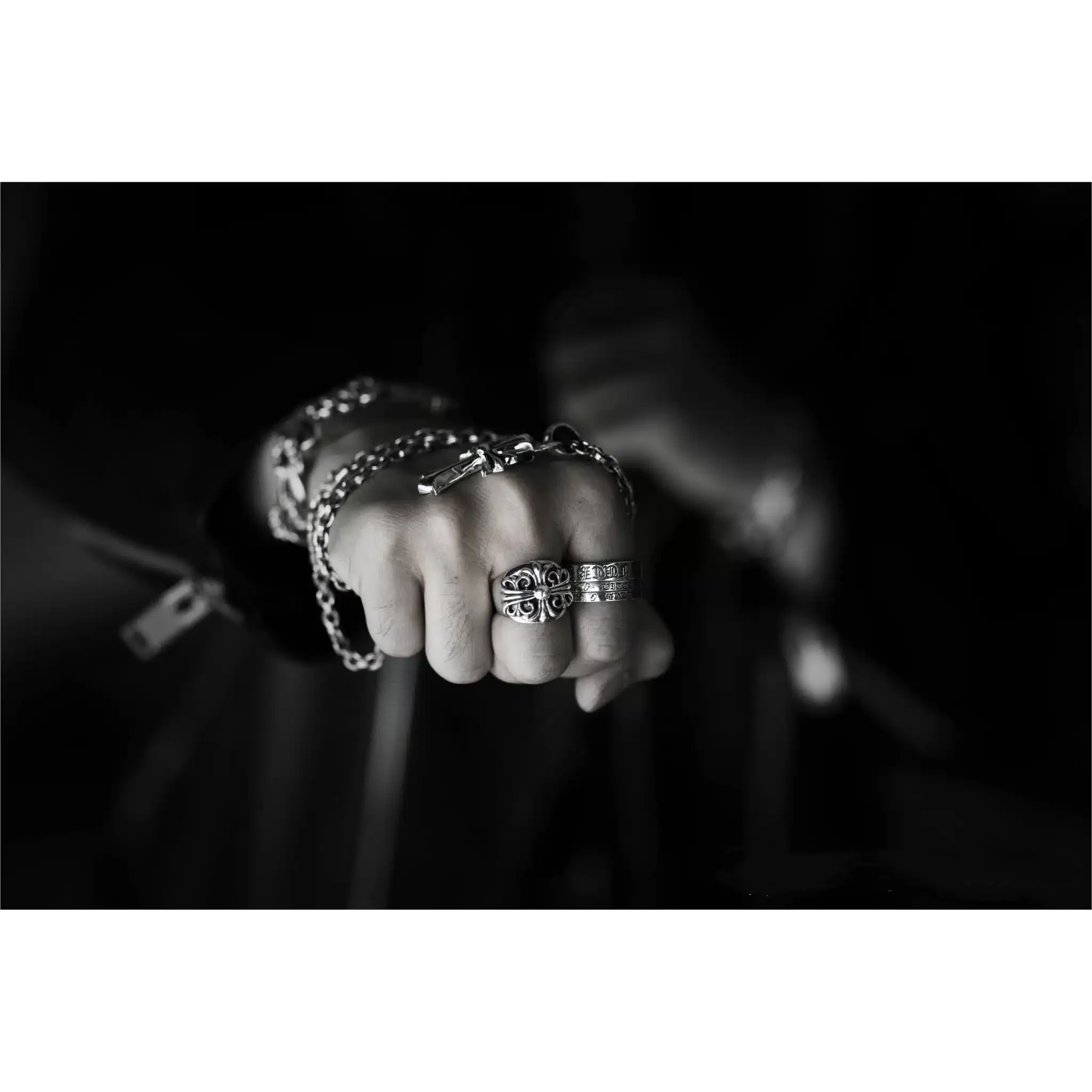 CHROME HEARTS KEEPER RING