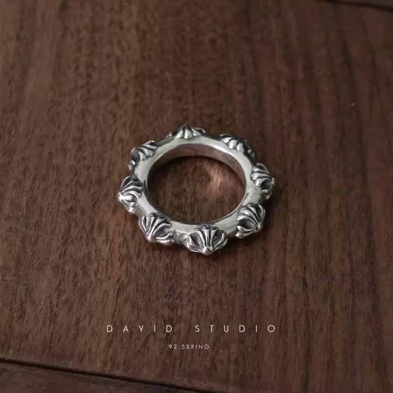 CHROME HEARTS CROSS BAND RING