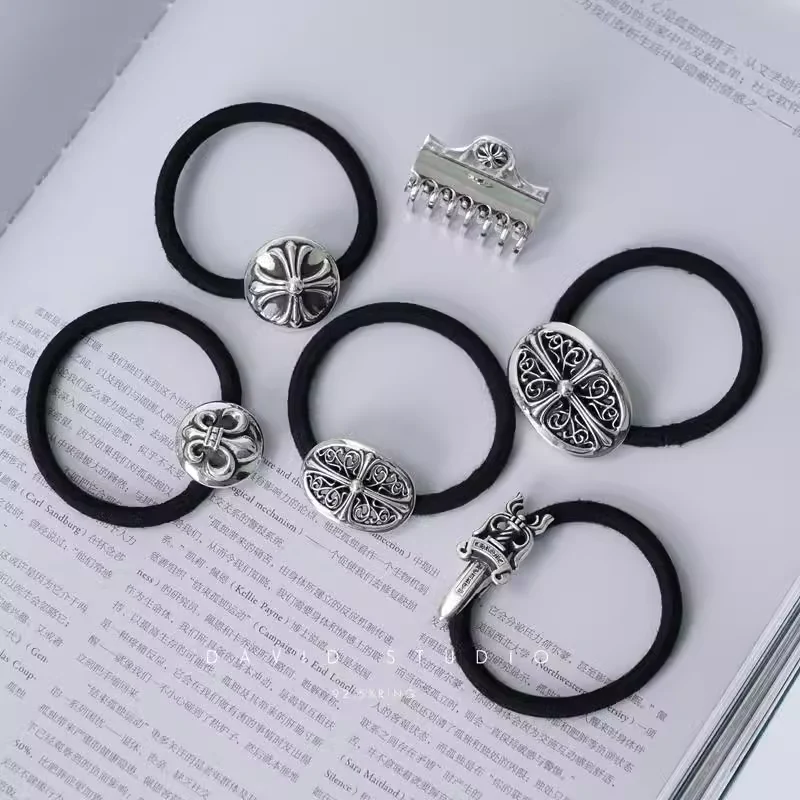 CHROME HEARTS CROSS BALL HAIR TIE