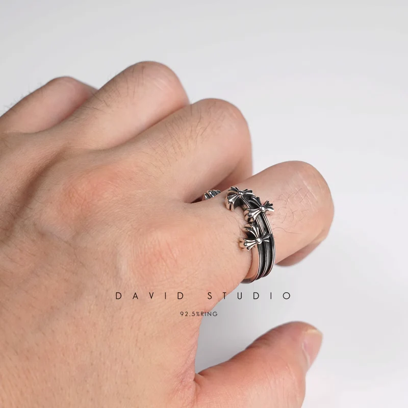 CHROME HEARTS CEMETERY HOOP RING