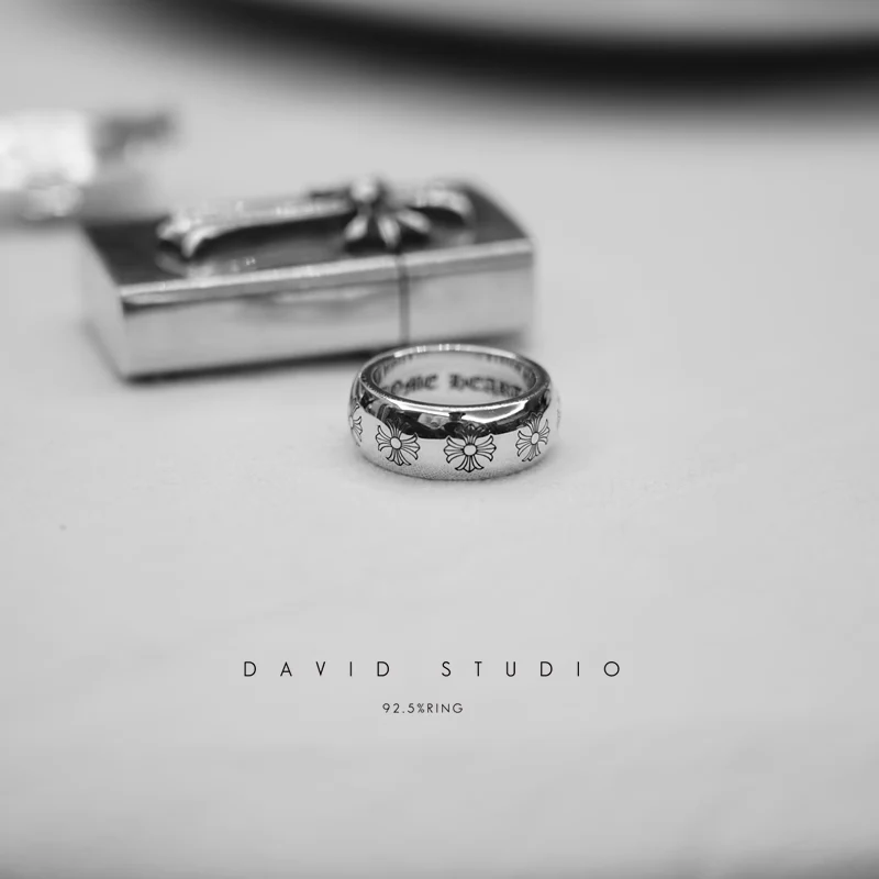 CHROME HEARTS ETCHED PLUS BAND RING