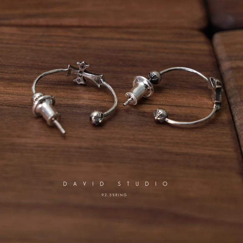 CHROME HEARTS SKINNY BANGLE BABYFAT EARRING