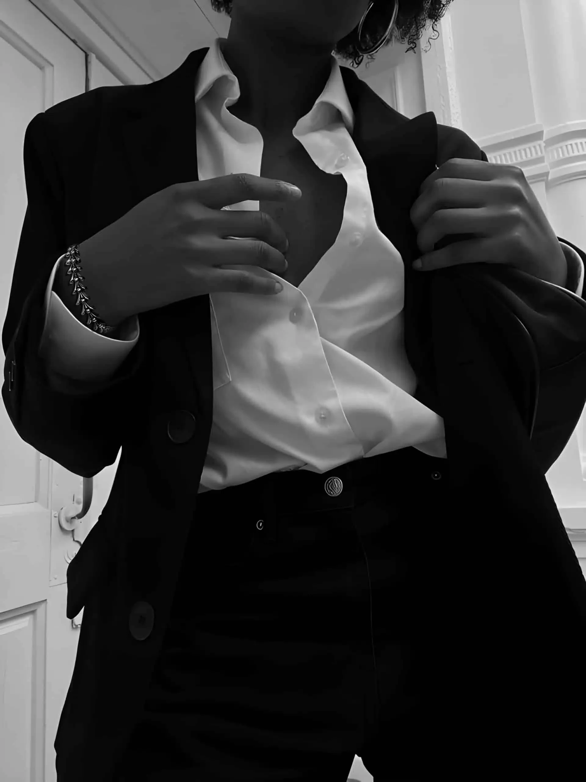 CHROME HEARTS CROSSTAIL BRACELET WITH LOGO TAG