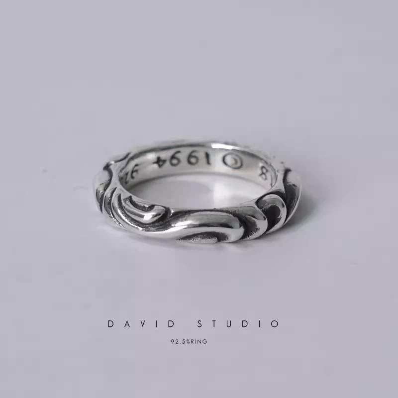 CHROME HEARTS SCROLL BAND RING