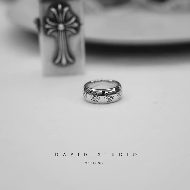 CHROME HEARTS ETCHED PLUS BAND RING