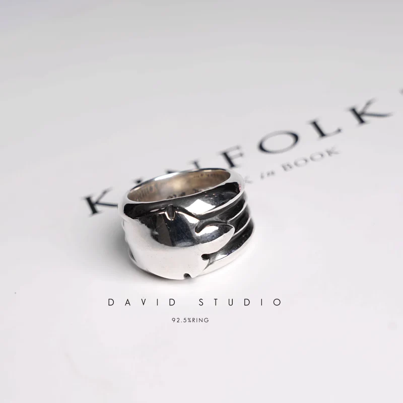 CHROME HEARTS BIG FLEUR TAIL RING