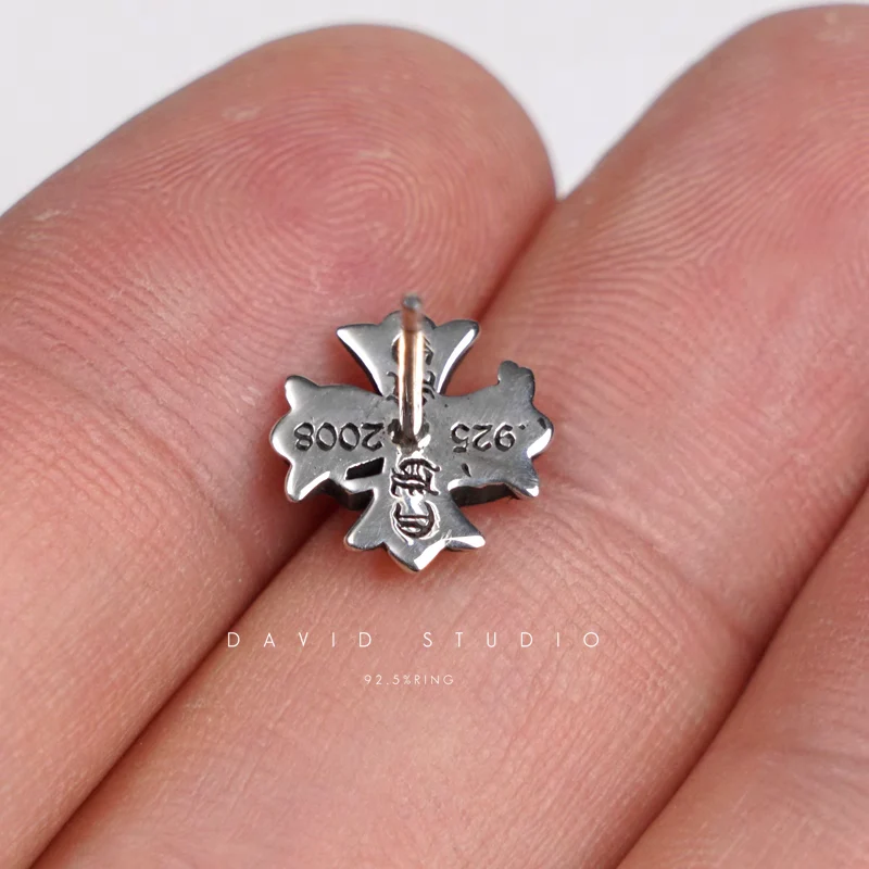 CHROME HEARTS CH LOGO PLUS STUD EARRINGS