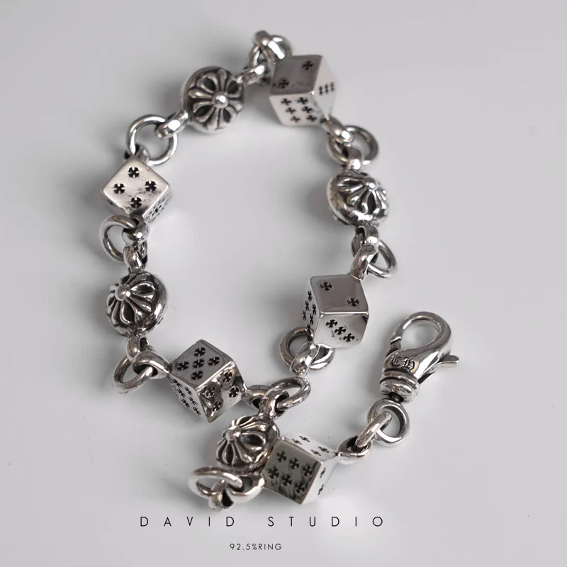 DICE AND CROSSBALL BRACELET