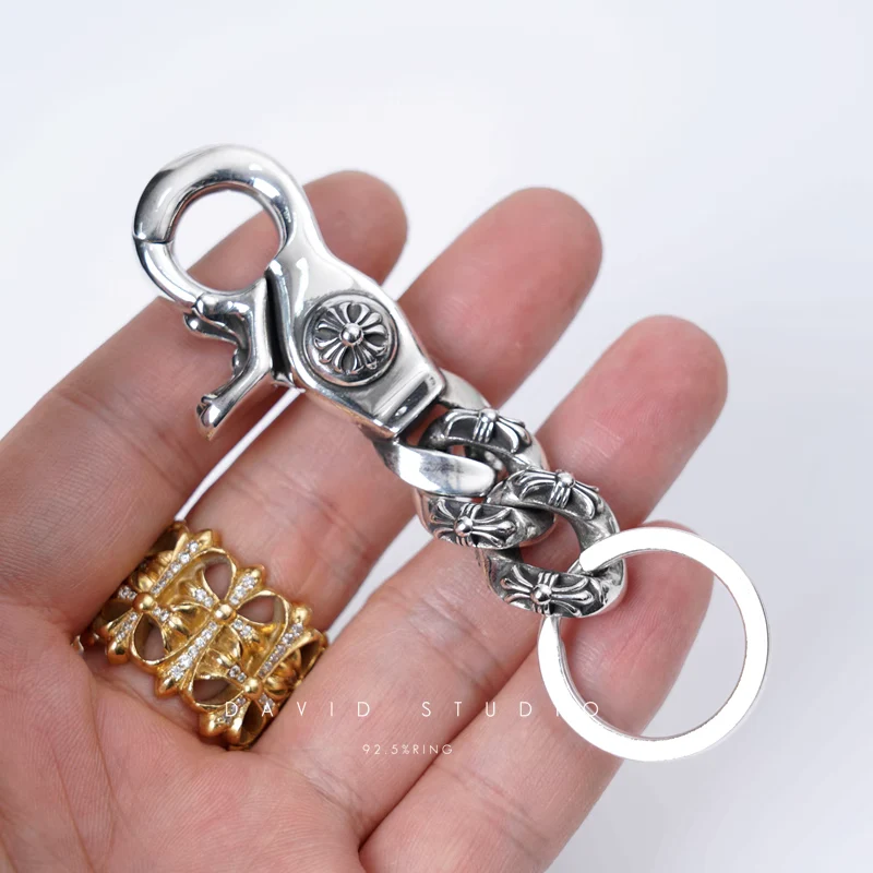 CHROME HEARTS FANCY LINK KEY RING CHAIN