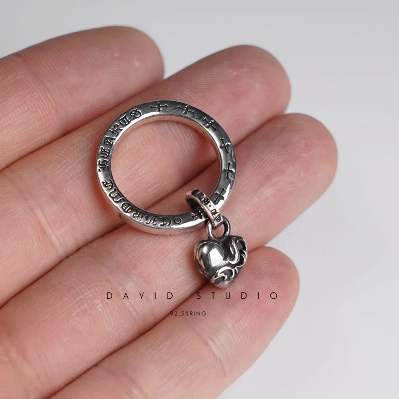 CHROME HEARTS STACK HEART RING