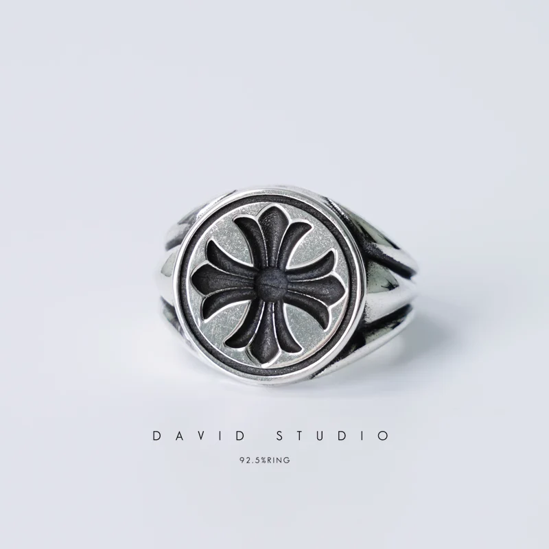 CHROME HEARTS CH PLUS CONCAVE SIGNET RING