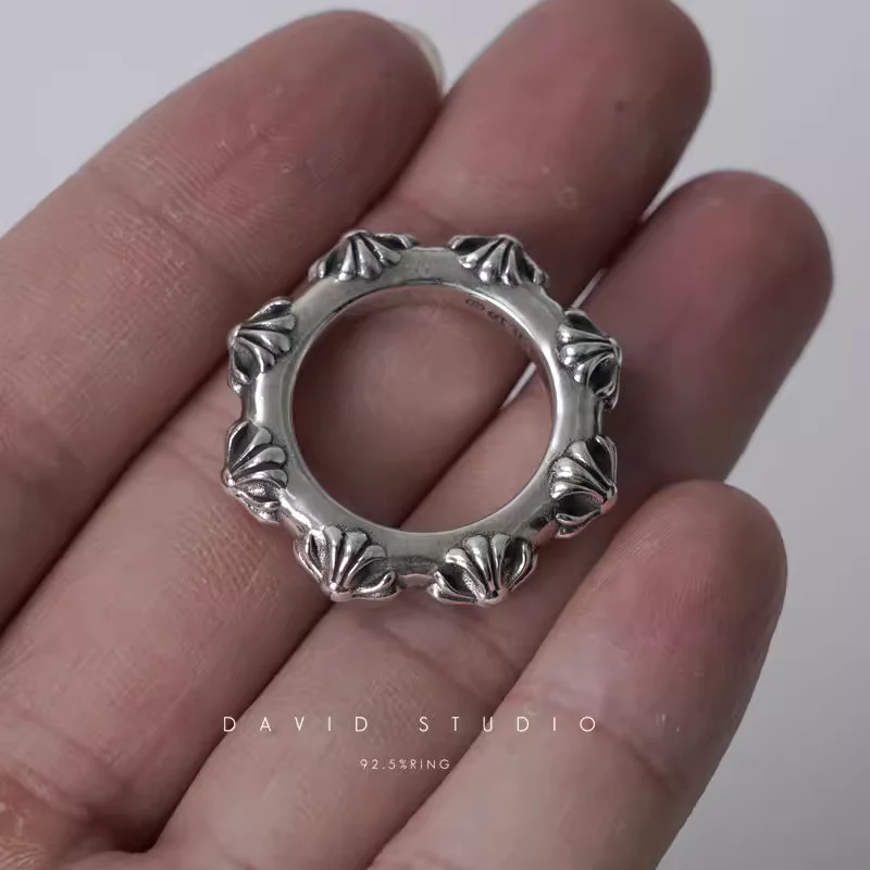 CHROME HEARTS CROSS BAND RING