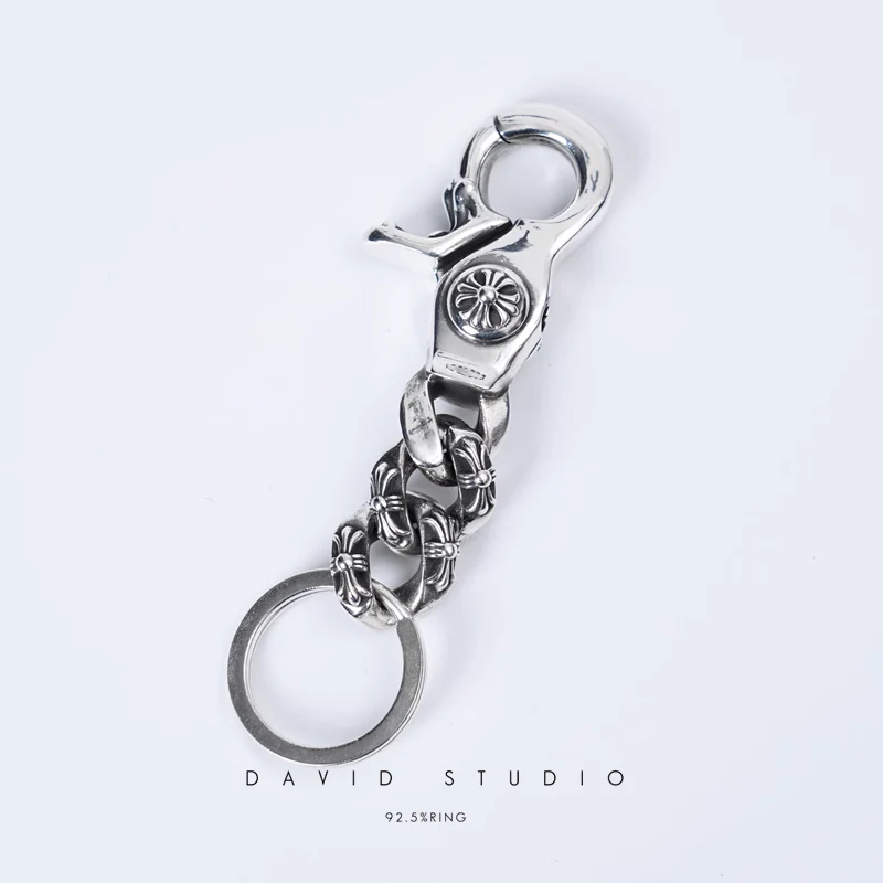 CHROME HEARTS FANCY LINK KEY RING CHAIN