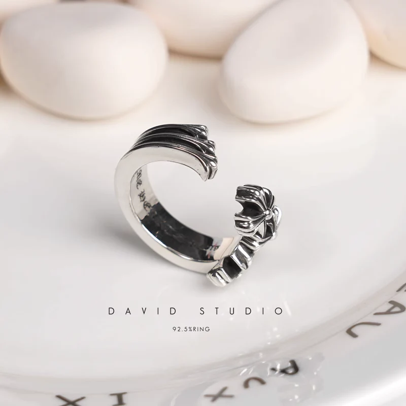 CHROME HEARTS CEMETERY HOOP RING